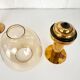 Pair of brass candle holders by Hans-Agne Jakobsson L102/32, Sweden, 1970.