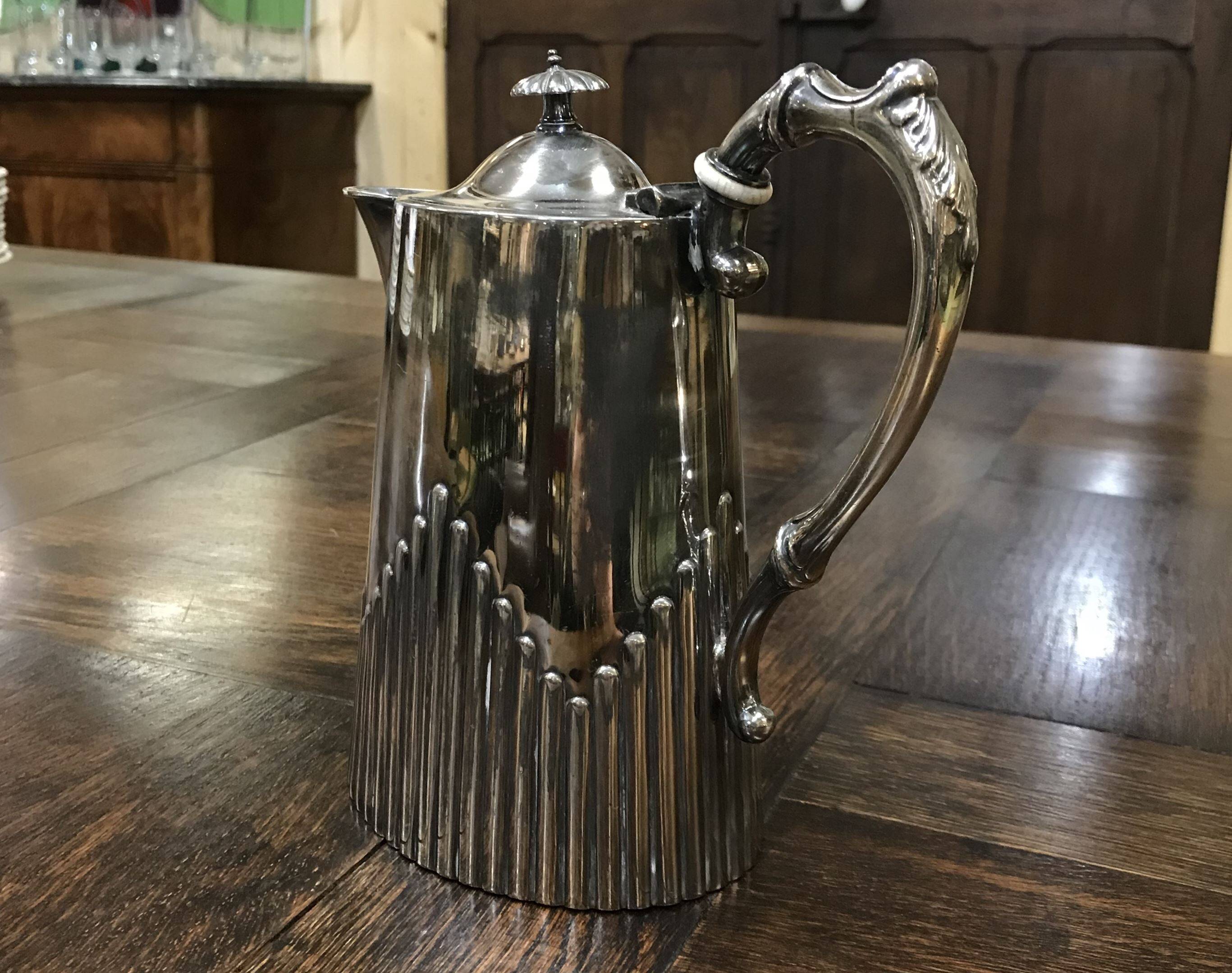 English silver-plated jug