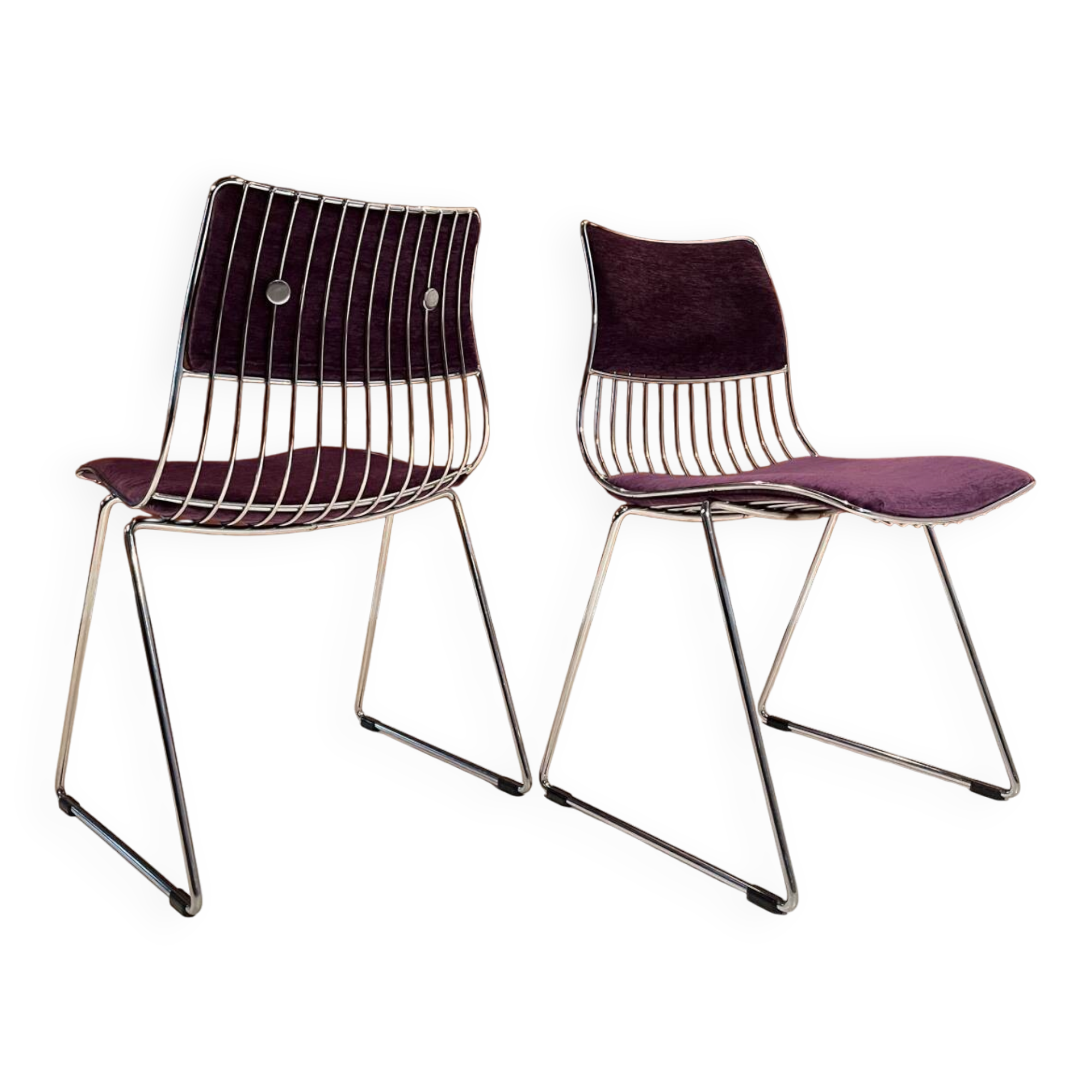Pair of Novalux chairs, design by Rudi Verelst 1970
