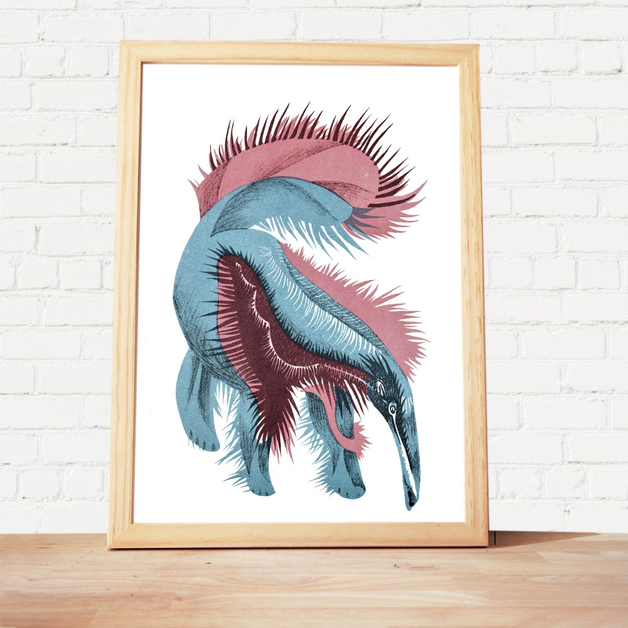 Original lithograph Jean Lurçat "Anteater des Capucines"