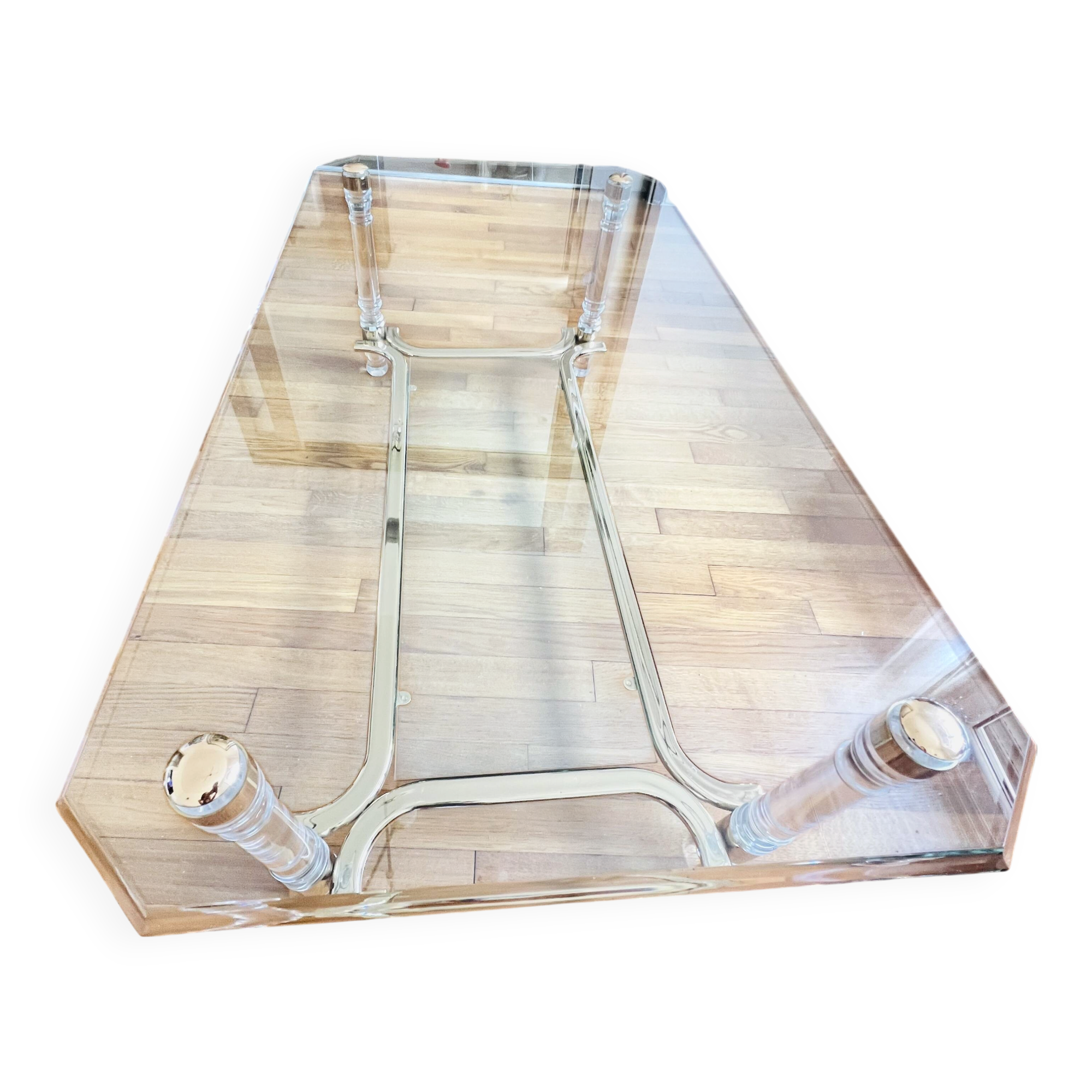Table basse en verre