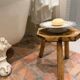 Plate on pedestal in Gien ironstone model Montigny