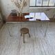 Ernst Moeckl 1960s teak desk with chrome base