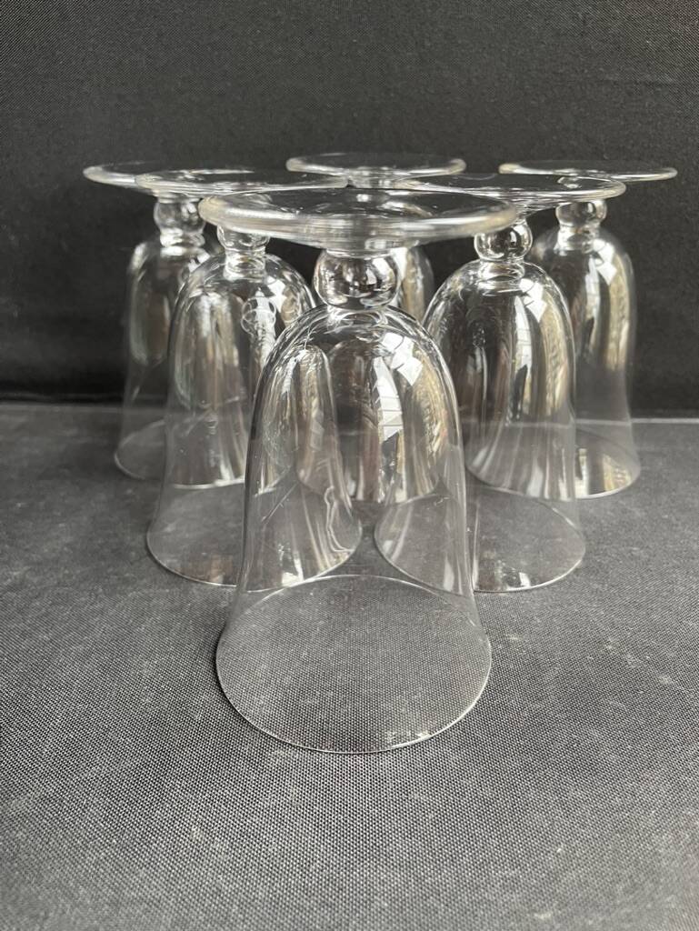 5 Baccarat wine glasses Meurcie service – Art Deco