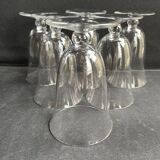 5 Baccarat wine glasses Meurcie service – Art Deco