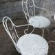 Iron garden furniture