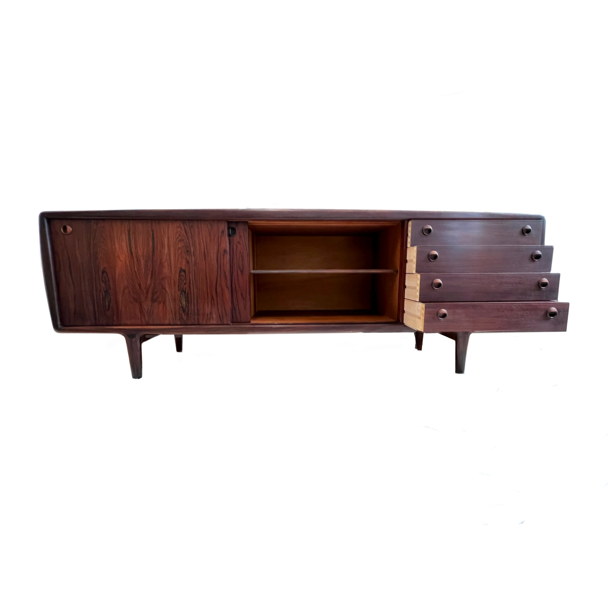 Scandinavian row by H.P.HANSEN for IMHA in rosewood 1960