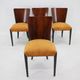 1950s Jindrich Halabala dining chairs H-214 for UP Závody set of 4