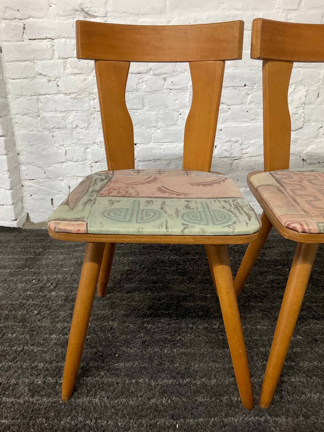Pair of Scandinavian bistro chairs from the 50s-60s