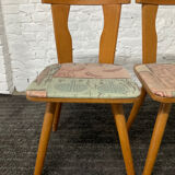 Pair of Scandinavian bistro chairs from the 50s-60s