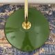 Vintage wall lamp in green enamelled sheet metal electrified to nine