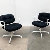 Set of chairs model Space Age 2038 by Bruce Hannah & Andrew Morrison for Knoll International, 1970s.