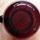 Large blown glass pitcher with bubbles in amethyst / violet.