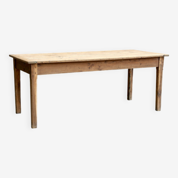 Antique solid oak farm table 180 cm long