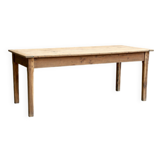 Antique solid oak farm table 180 cm long