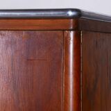 Restored Bauhaus Wardrobe, by Hynek Gottwald, Walnut, Chrome, Czech, 1930s