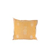 Sabra yellow Berber cushion