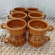 12 antique coffee cups with saucers