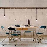 Lafuma vintage blue folding chair