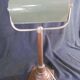 Copper desk lamp and industrial green enamel lampshade 1900