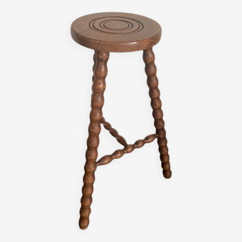 Vintage tripod high stool