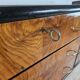 1950s six-drawer chest of drawers with glass top