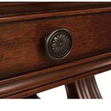 Traditional Handmade Square Coffee Table, 1 Storage Drawer, Solid Walnut