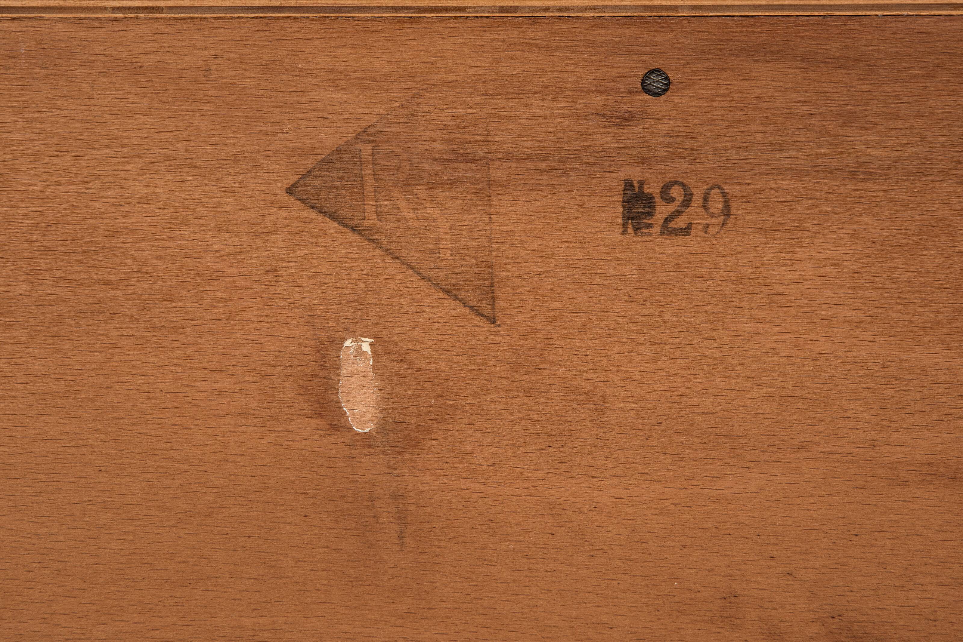 Midcentury Danish double sideboard RY-20 in teak by Hans Wegner for Ry Møbler