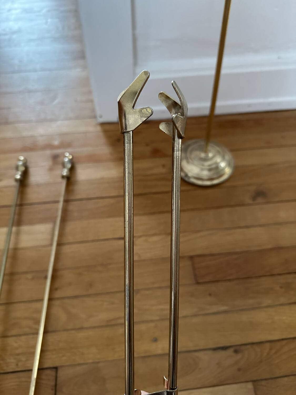 Vintage gold mantelpiece