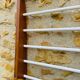 Vintage oak towel rack/wall-mounted bracket, circa 1970s