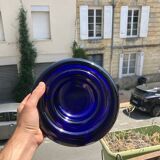 Cobalt blue glass ashtray by Enzo Mari, Circa. 1980