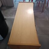 1960s Scandinavian wood veneer console table