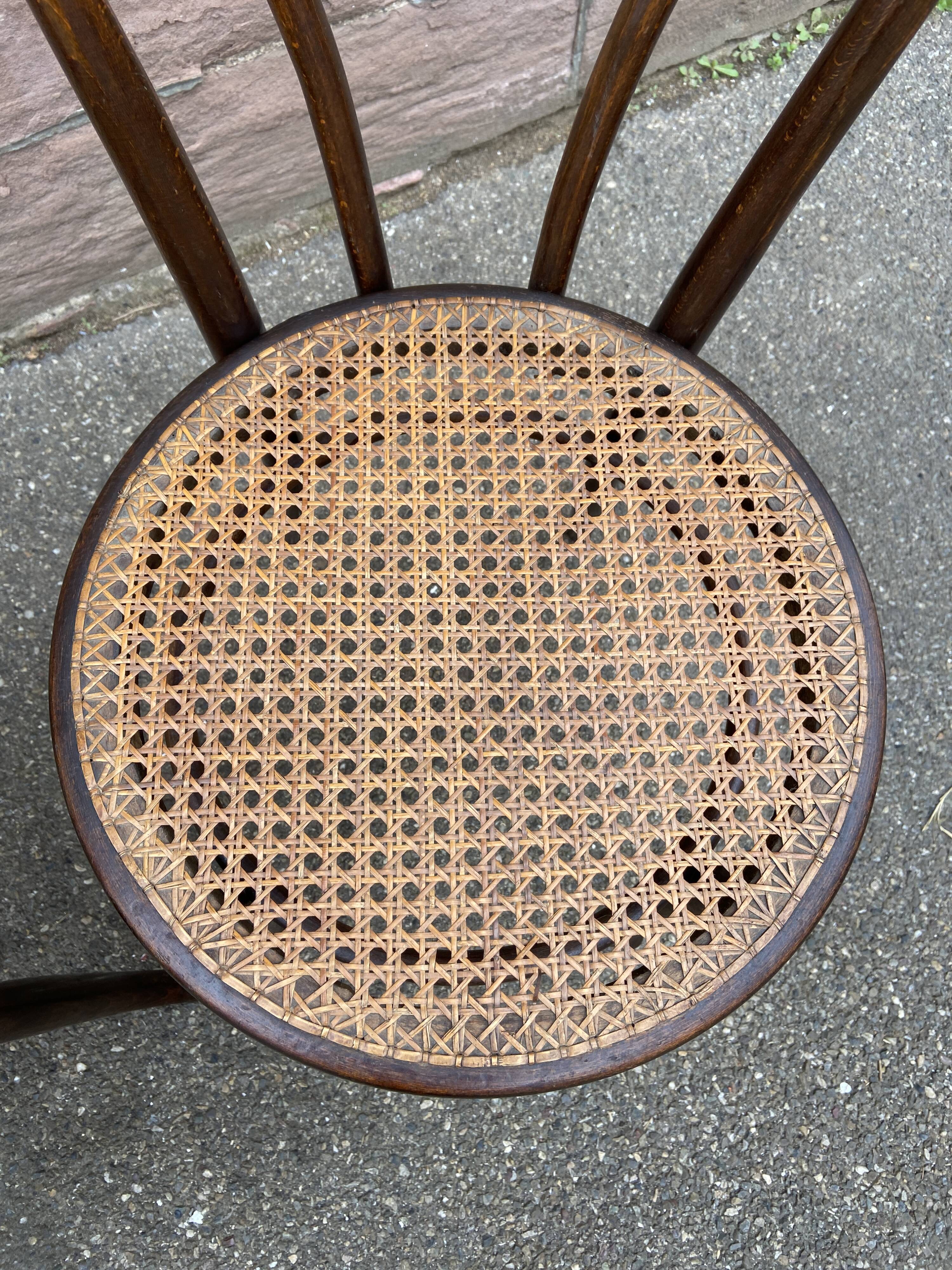 Pair of chairs bentwood Fischel Nr 18 vintage 1920