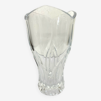 Crystal vase with chiseled decoration - 360029