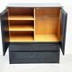1970's Belgian brutalist graphical Musterring bar cabinet