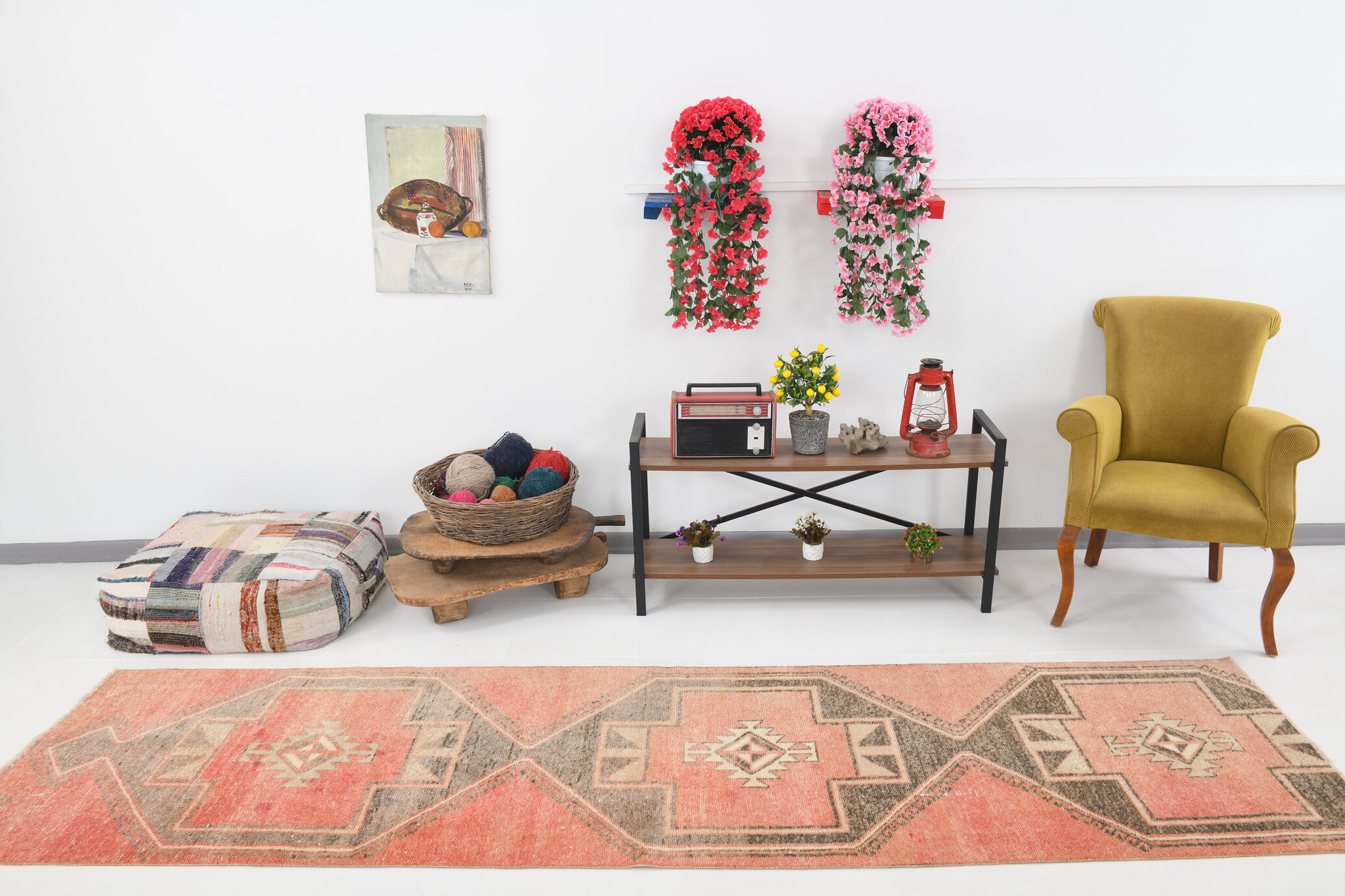 3x11 55s Antique Turkish Runner Rug, 89x337Cm