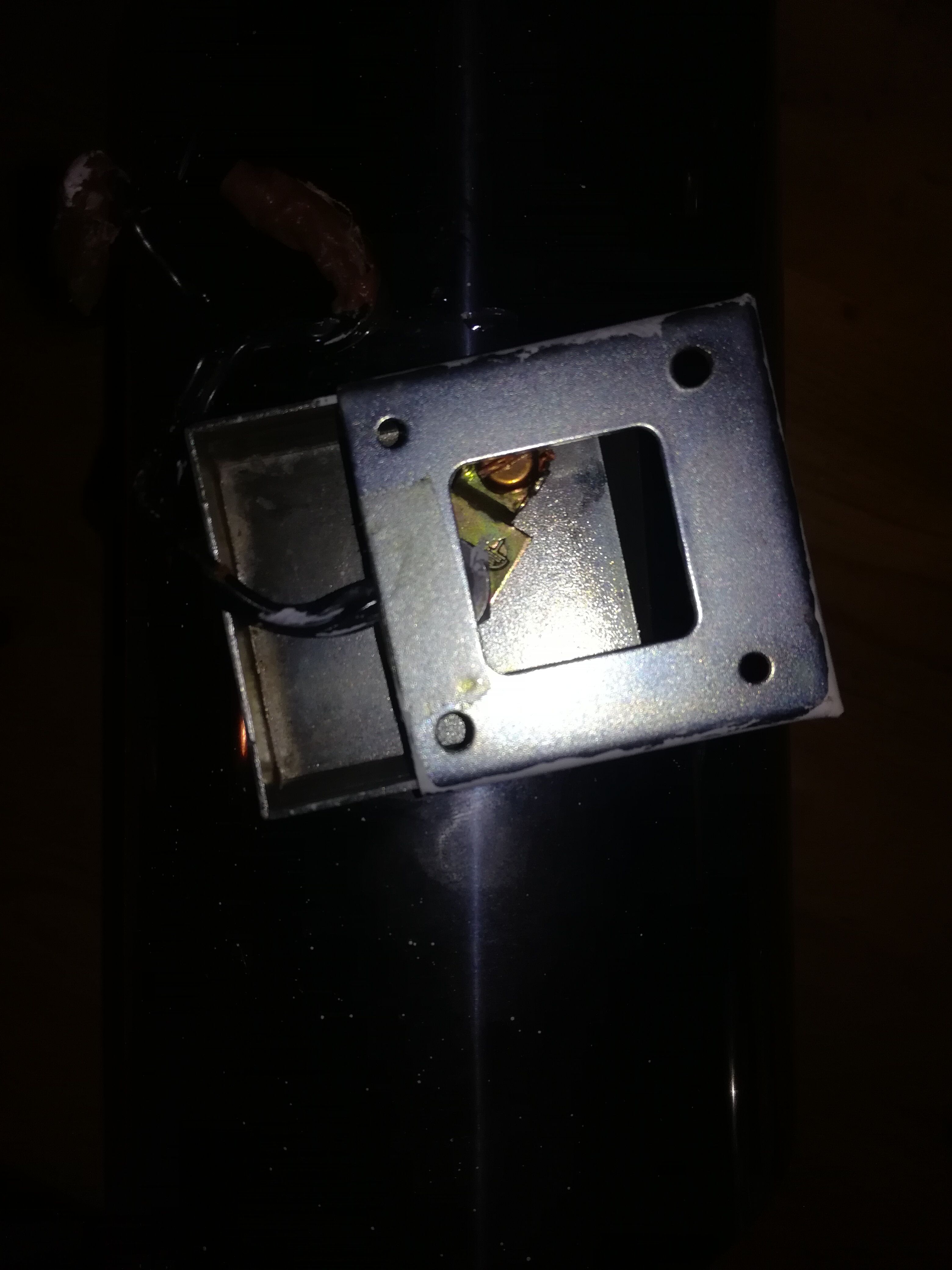 Four 70s chrome wall light