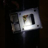 Four 70s chrome wall light