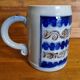 Salt-glazed stoneware mug from Alsace by Reinh Merkelbach, Hohr Grenzhausen.