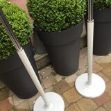 Pair of chrome coat rack designate Fase