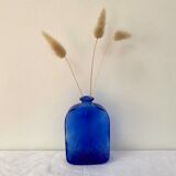Flacon d’apothicaire en verre bleu cobalt