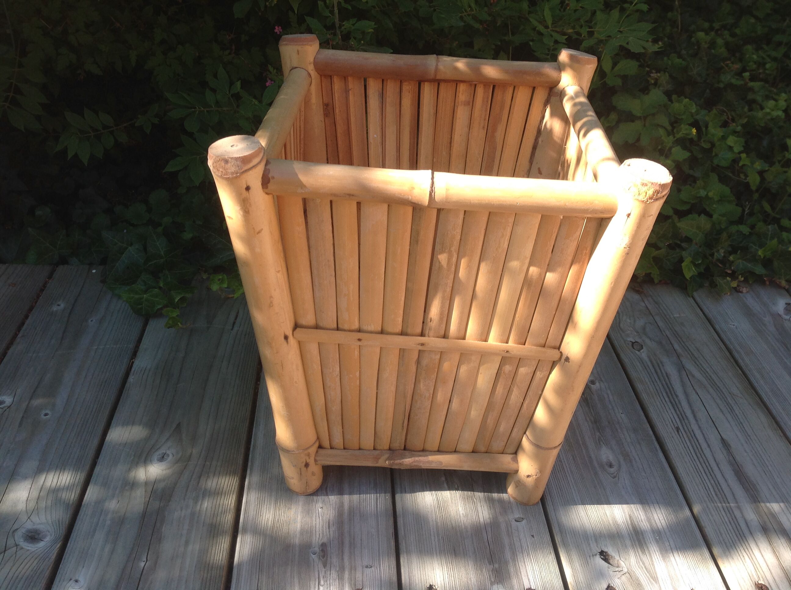 Cache pot en bambou