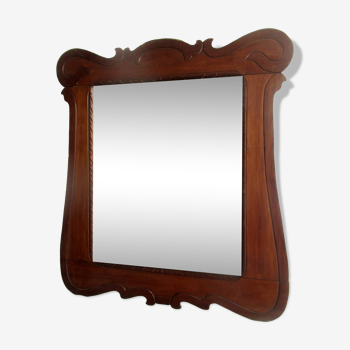 Miroir à cadre bois, Art Nouveau