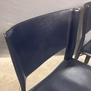 Chaises en cuir Fasem S91 Giancarlo Vegni