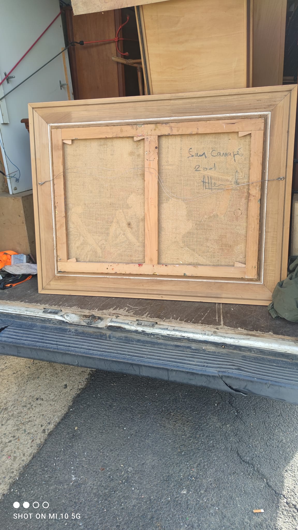 Painting in homage to Toulouse-Lautrec