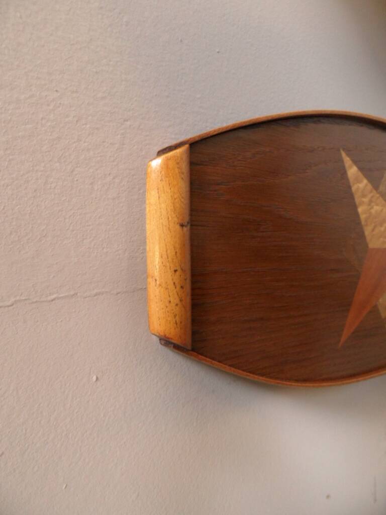 Plateau en bois vintage