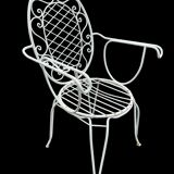 Fauteuils provençaux en fer forgé