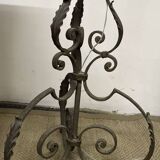 Art Deco wrought iron floor lamp base from the 1930s
