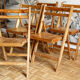 Lot de 5 chaises en pin massif