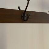 Porte-manteau en bois exotique vintage